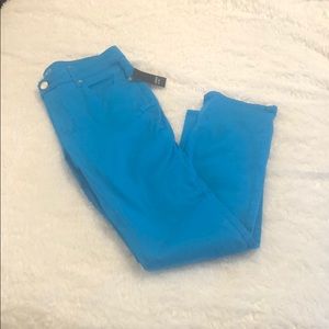 Crown and Ivy turquoise straight pants
